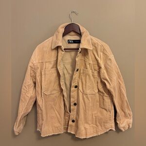 Zara Tan Corduroy Jacket